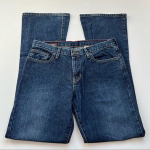 Abercrombie & Fitch Button Fly Flare Jeans Dark Wash 100% Cotton Size 4 Regular